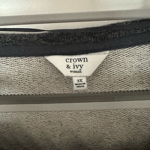 crown & ivy Charcoal Embellished Tunic - Picture 6 of 6